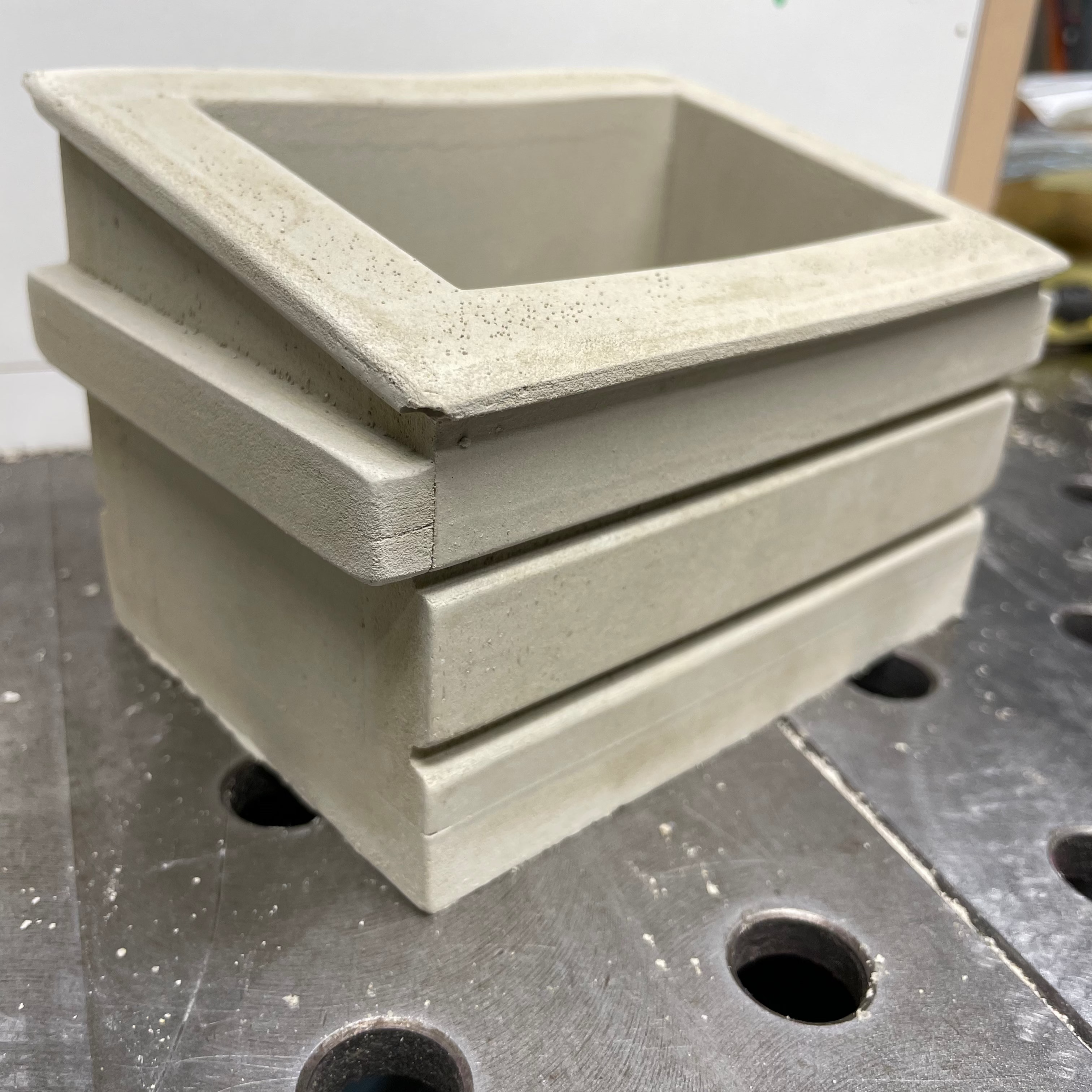 Mini Concrete Dumpster Flower Pot