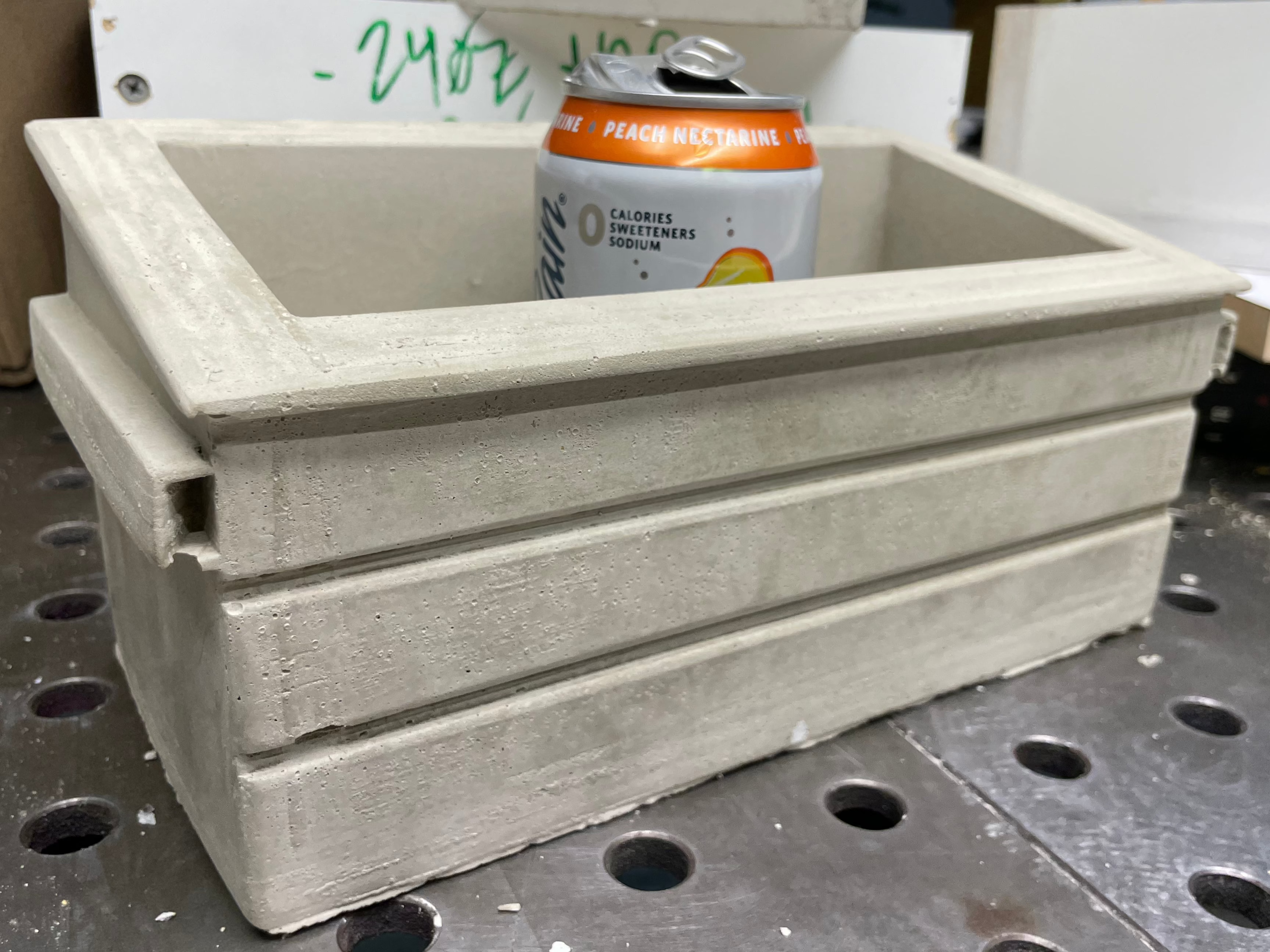 Medium Concrete Dumpster Flower Pot