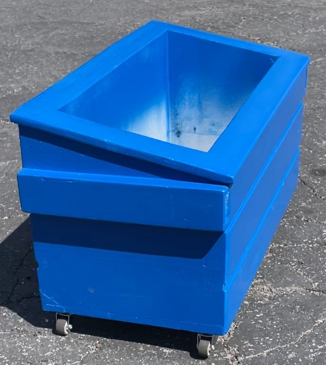 Jumbo Concrete Dumpster Flower Pot