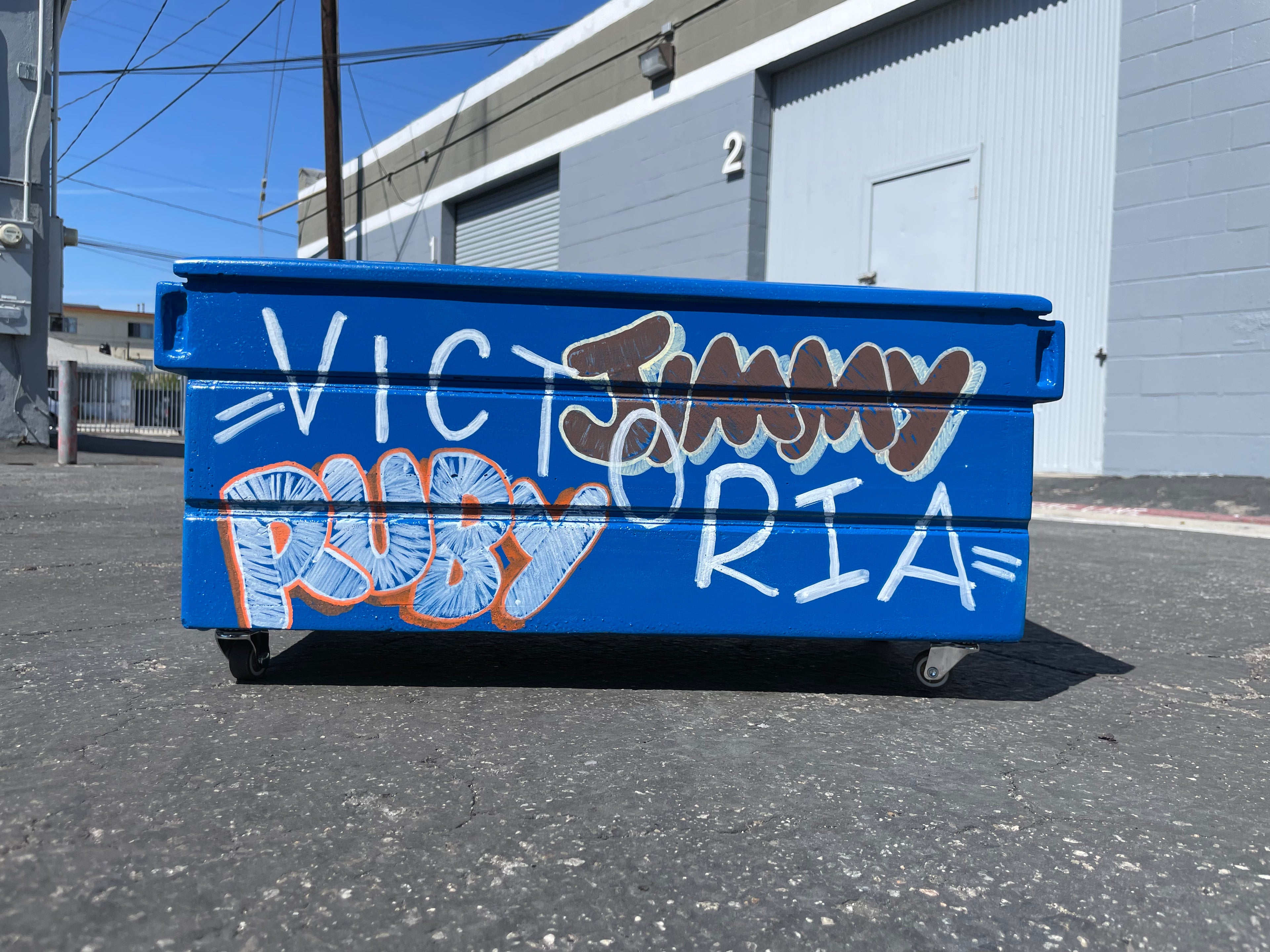 Jumbo Concrete Dumpster Flower Pot